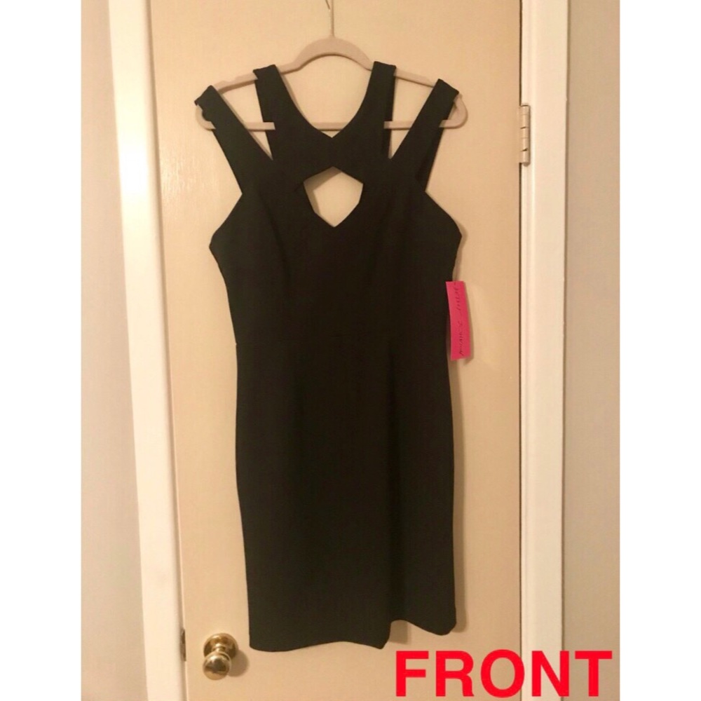 Betsey Johnson strappy cut-out dress, black